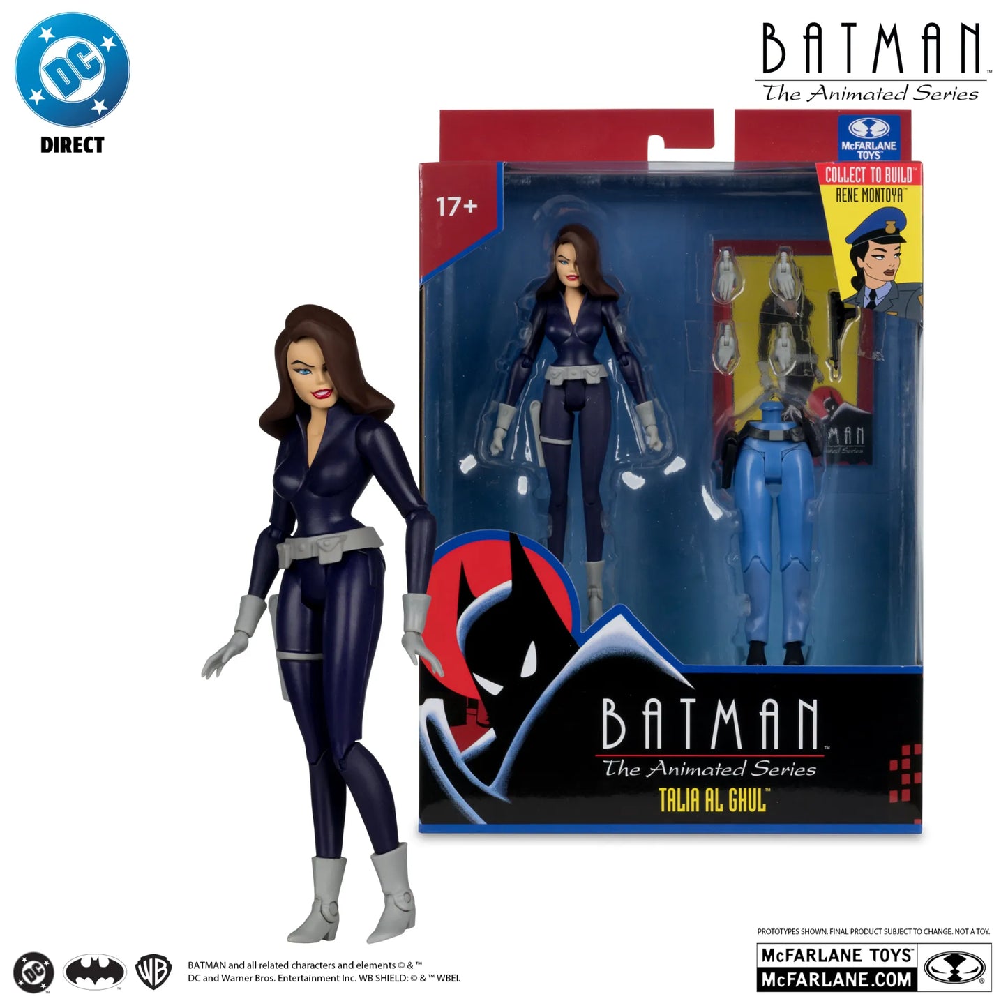 DC DIRECT BATMAN ANIMATED BUILD-A-FIGURE WAVE 6 ACTION FIGURE SET (6)