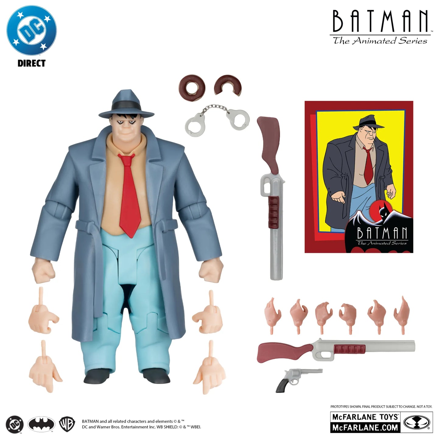 DC DIRECT BATMAN ANIMATED BUILD-A-FIGURE WAVE 6 ACTION FIGURE SET (6)