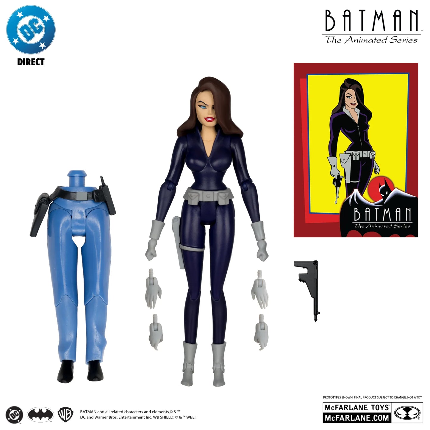 DC DIRECT BATMAN ANIMATED BUILD-A-FIGURE WAVE 6 ACTION FIGURE SET (6)