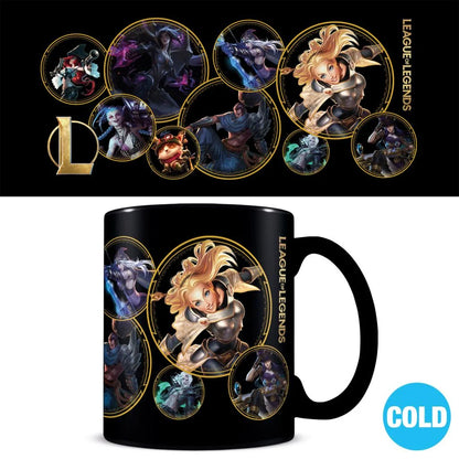 LEAGUE OF LEGENDS CHAMPIONS HEAT CHANGE MUG