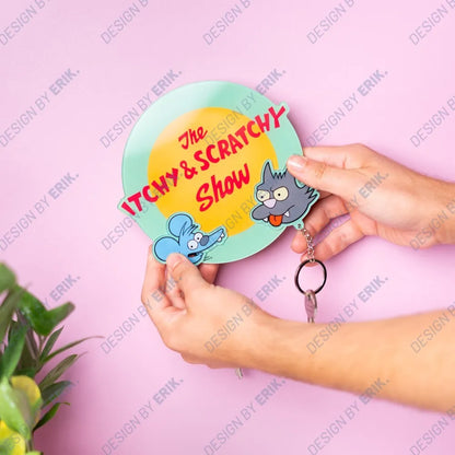 THE SIMPSON THE ITCHY & SCRATCHY SHOW KEY HOLDER