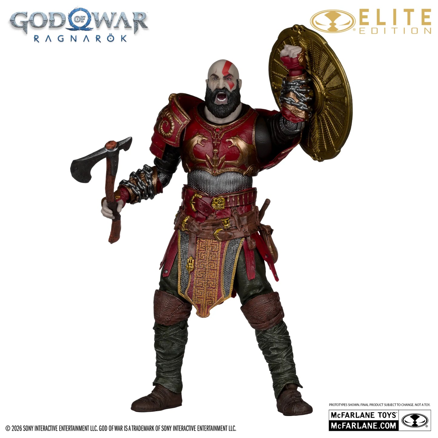 MCFARLANE ELITE EDITION 7INCH GOD OF WAR KRATOS ARES ARMOR FIGURE