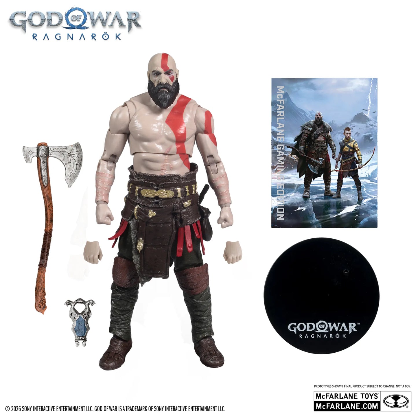MCFARLANE GAMING EDITION 7INCH GOD OF WAR WV1 KRATOS FIGURE