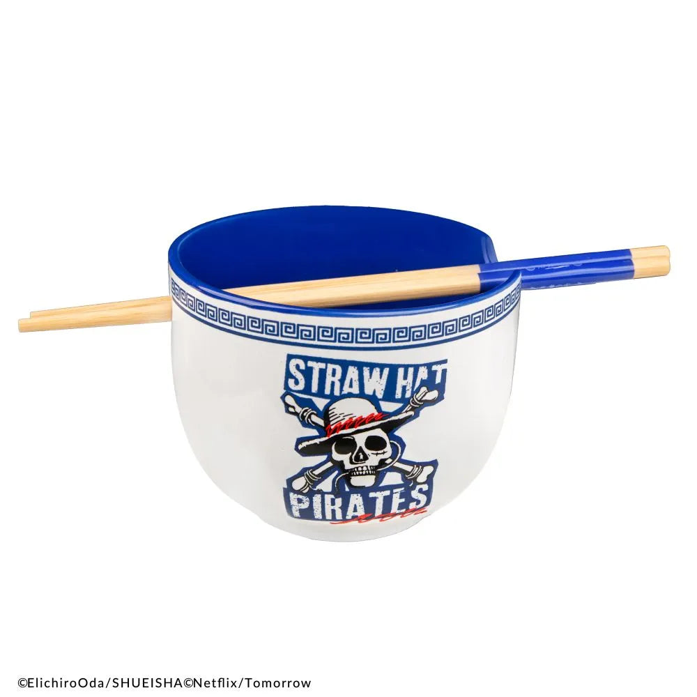 ONE PIECE DEVIL FRUITS RAMEN BOWL WITH CHOPSTICKS
