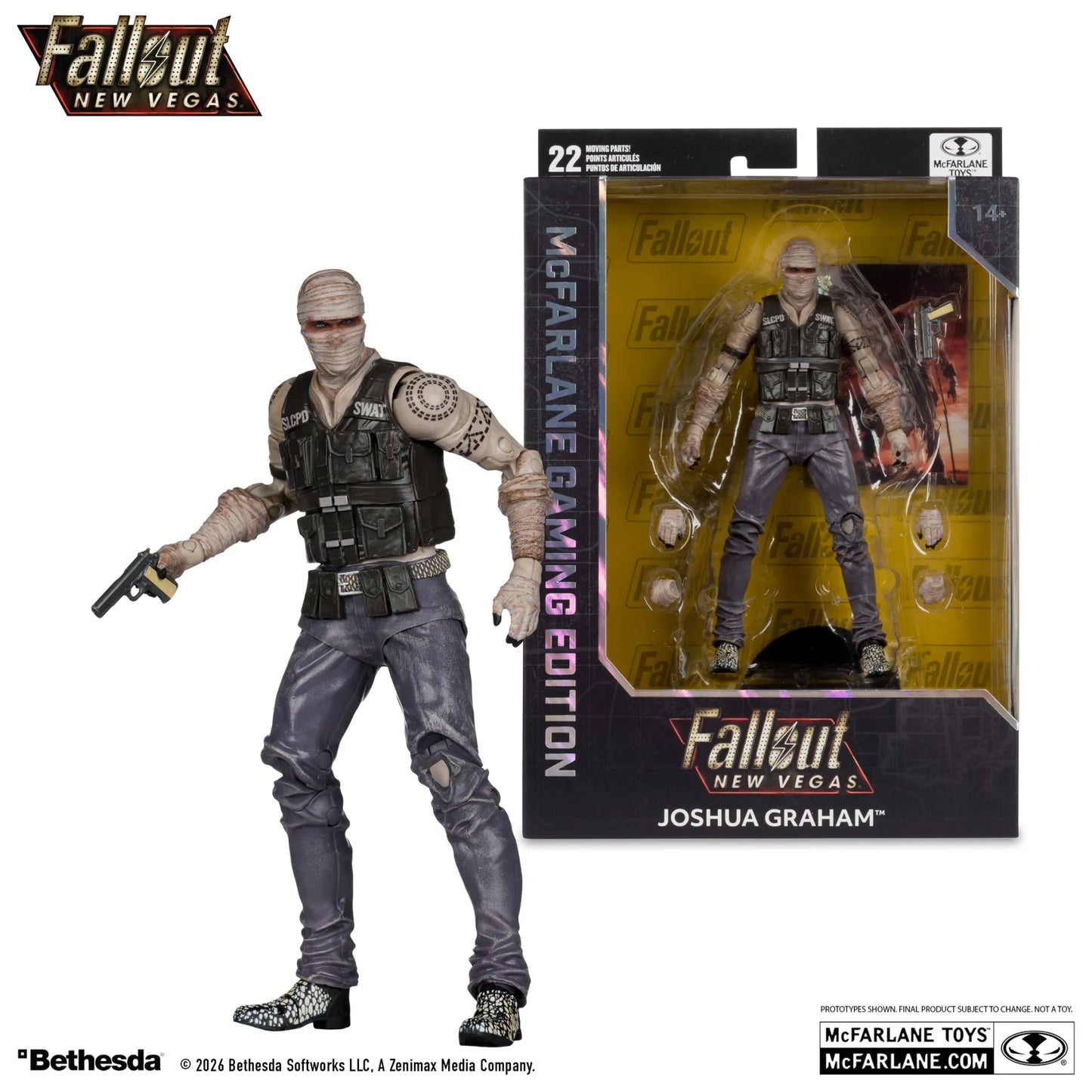 MCFARLANE GAMING EDITION 7INCH FALLOUT NEW VEGAS JOSHUA GRAHAM ACTION FIGURE