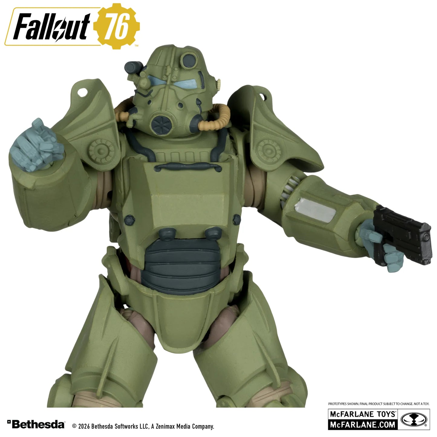 MCFARLANE GAMING EDITION 7INCH FALLOUT 76 T-45 MILITARY ARMOR ACTION FIGURE