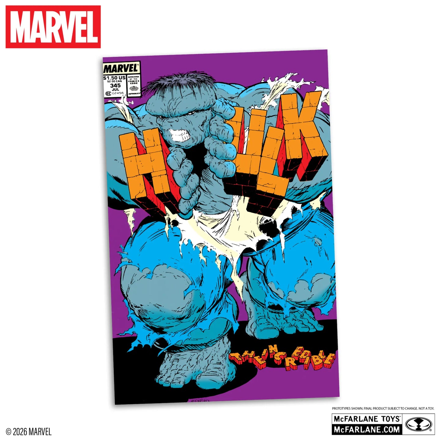 MARVEL COLLECTION 1:6 THE INCREDIBLE HULK #345 GREEN HULK VARIANT FIGURE
