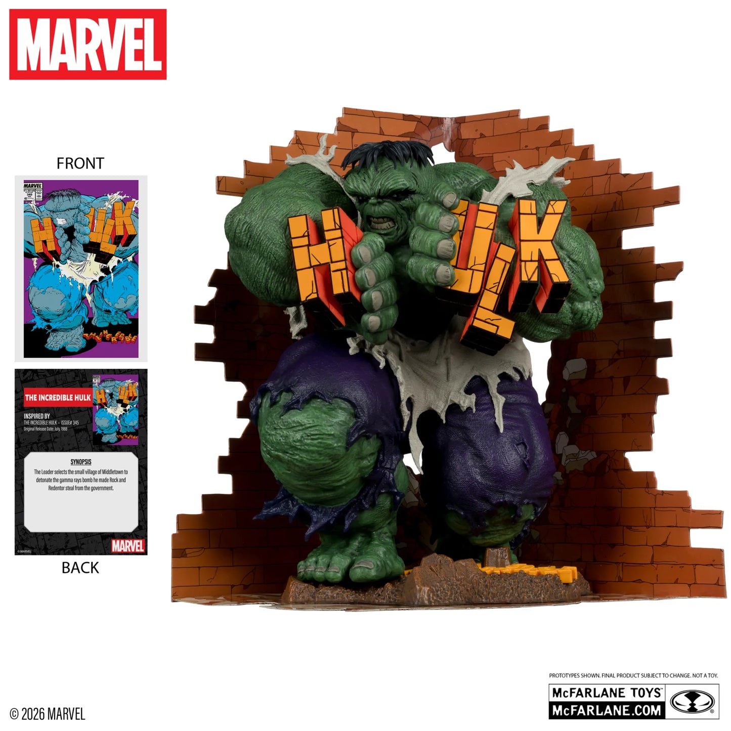 MARVEL COLLECTION 1:6 THE INCREDIBLE HULK #345 GREEN HULK VARIANT FIGURE