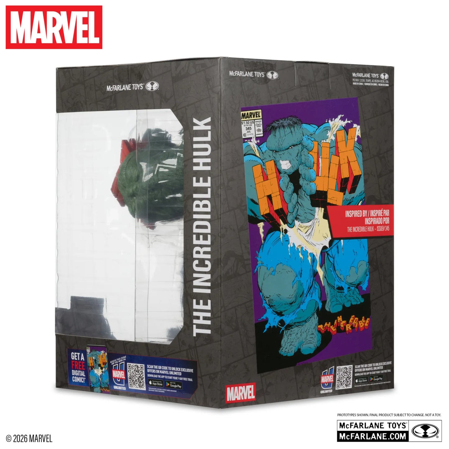 MARVEL COLLECTION 1:6 THE INCREDIBLE HULK #345 GREEN HULK VARIANT FIGURE