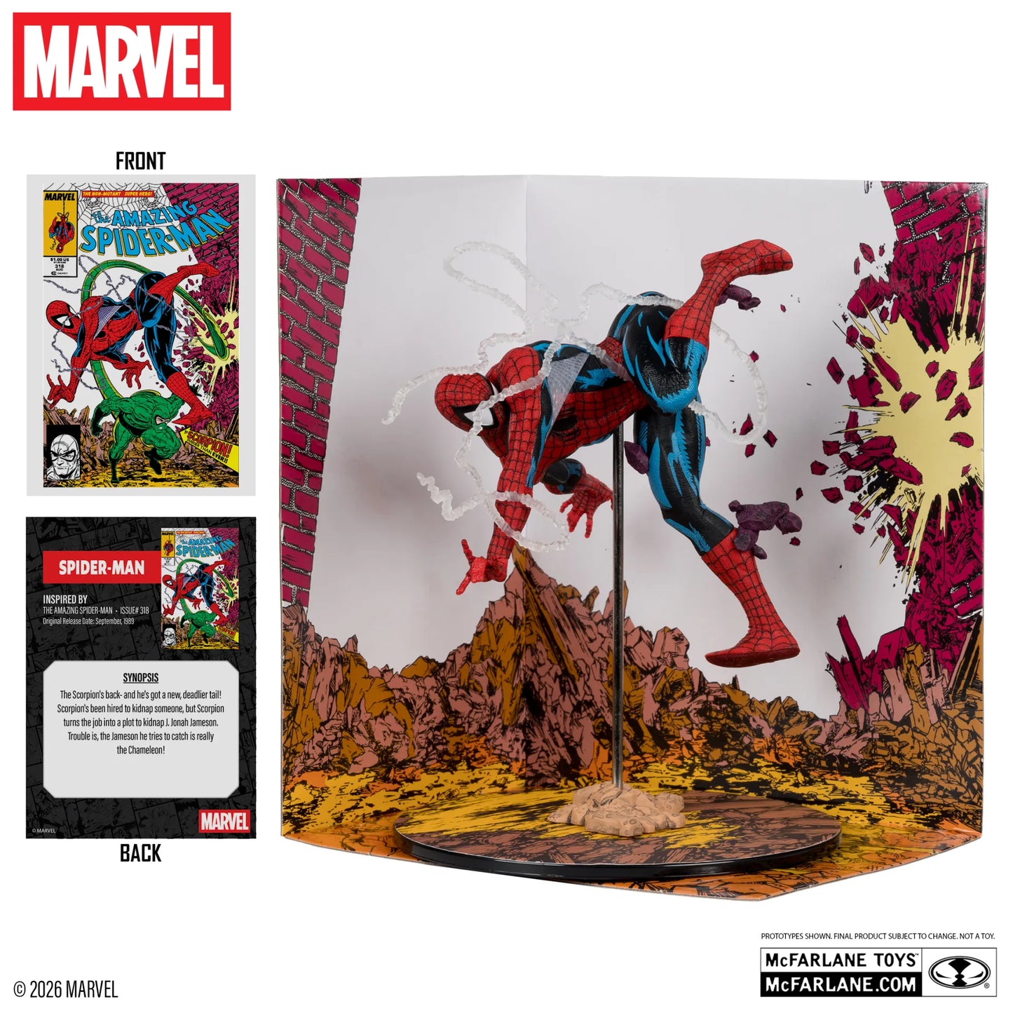 MARVEL COLLECTION 1:10 WV7 SPIDER-MAN (AMAZING SPIDER-MAN #318) FIGURE