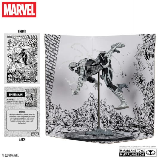 MARVEL COLLECTION 1:10 WV7 SPIDER-MAN (AMAZING SPIDER-MAN #318 )LINE ART FIGURE