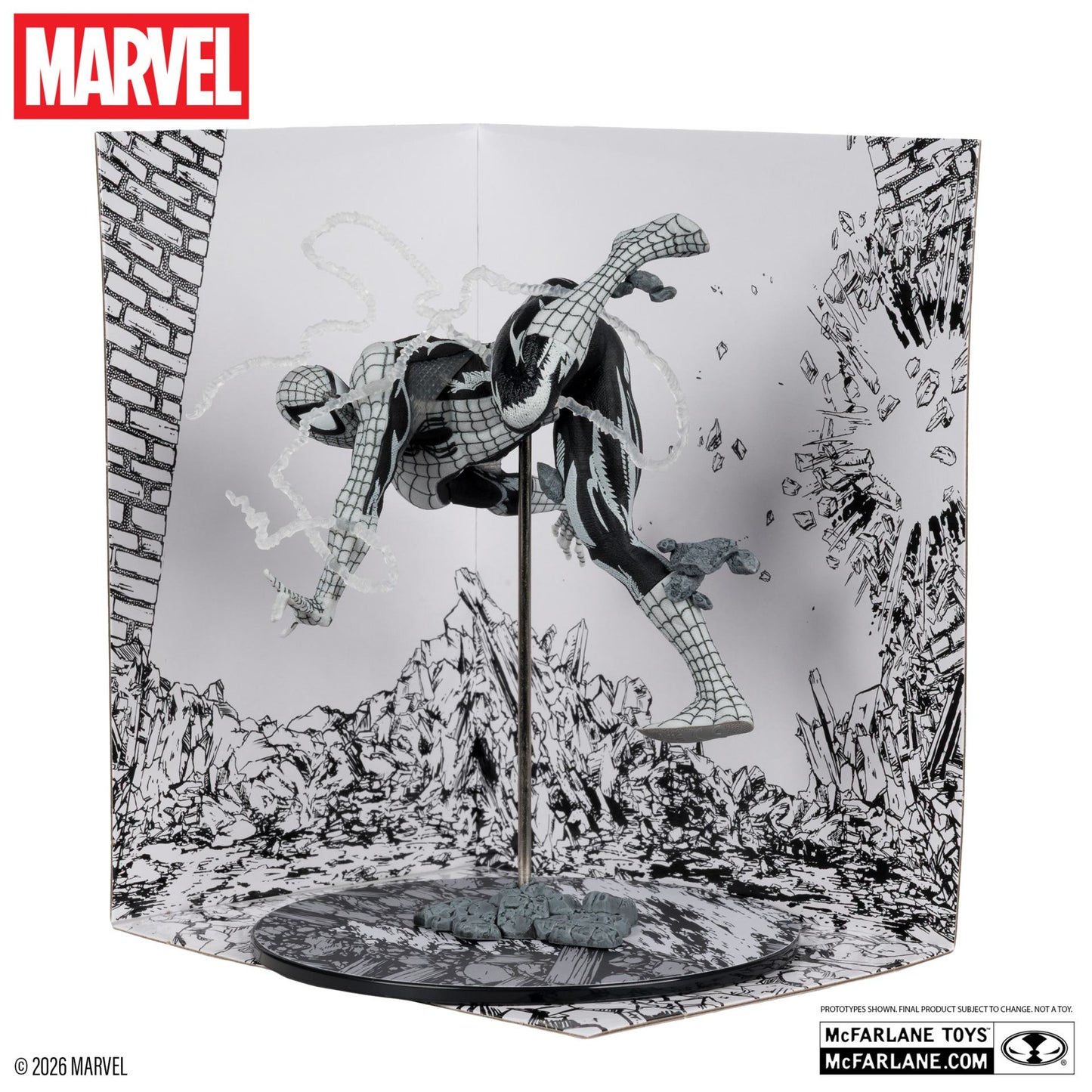 MARVEL COLLECTION 1:10 WV7 SPIDER-MAN (AMAZING SPIDER-MAN #318 )LINE ART FIGURE
