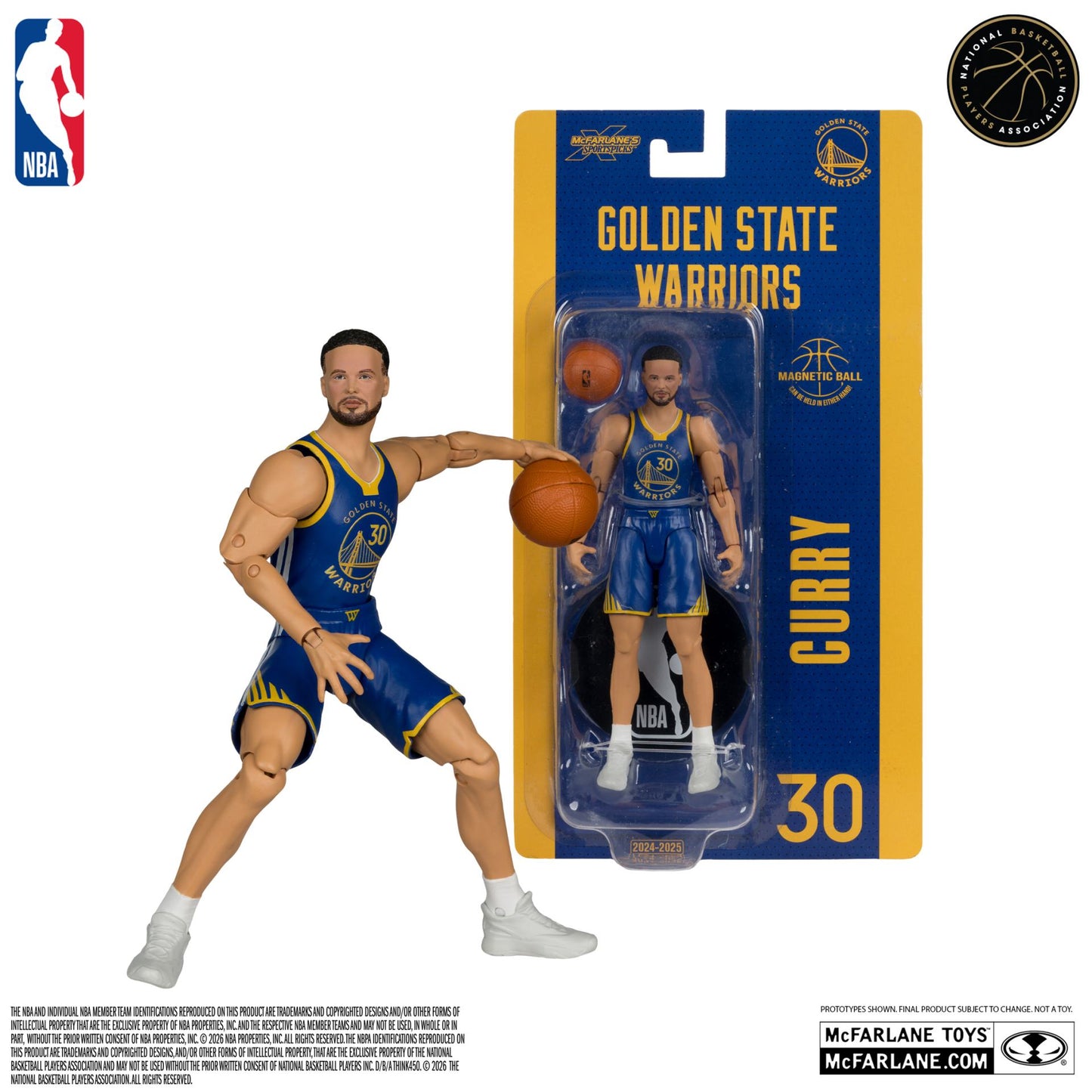 NBA 6INCH ARTICULATED FIGURES WV1 STEPHEN CURRY (GOLDEN STATE WARRIORS)