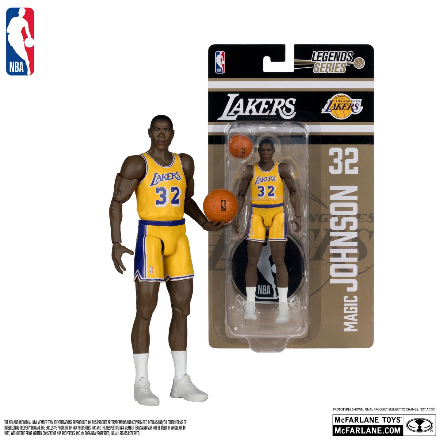 NBA 6INCH ARTICULATED FIGURES  EARVIN MAGIC JOHNSON (LEGENDS SERIES)
