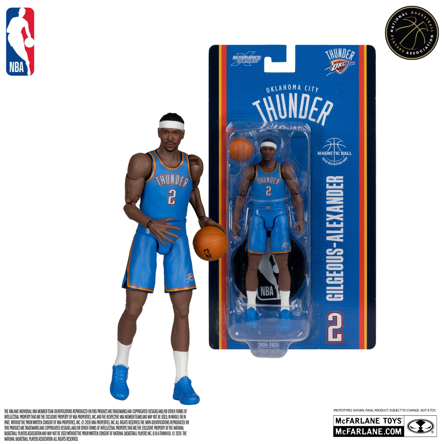 NBA 6INCH ARTICULATED FIGURES WV1  SHAI GILGEOUS-ALEXANDER (OKLAHOMA CITY THUNDER)