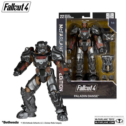 MCFARLANE GAMING ED 7INCH FALLOUT 4 T-60 PALADIN DANSE ACTION FIGURE