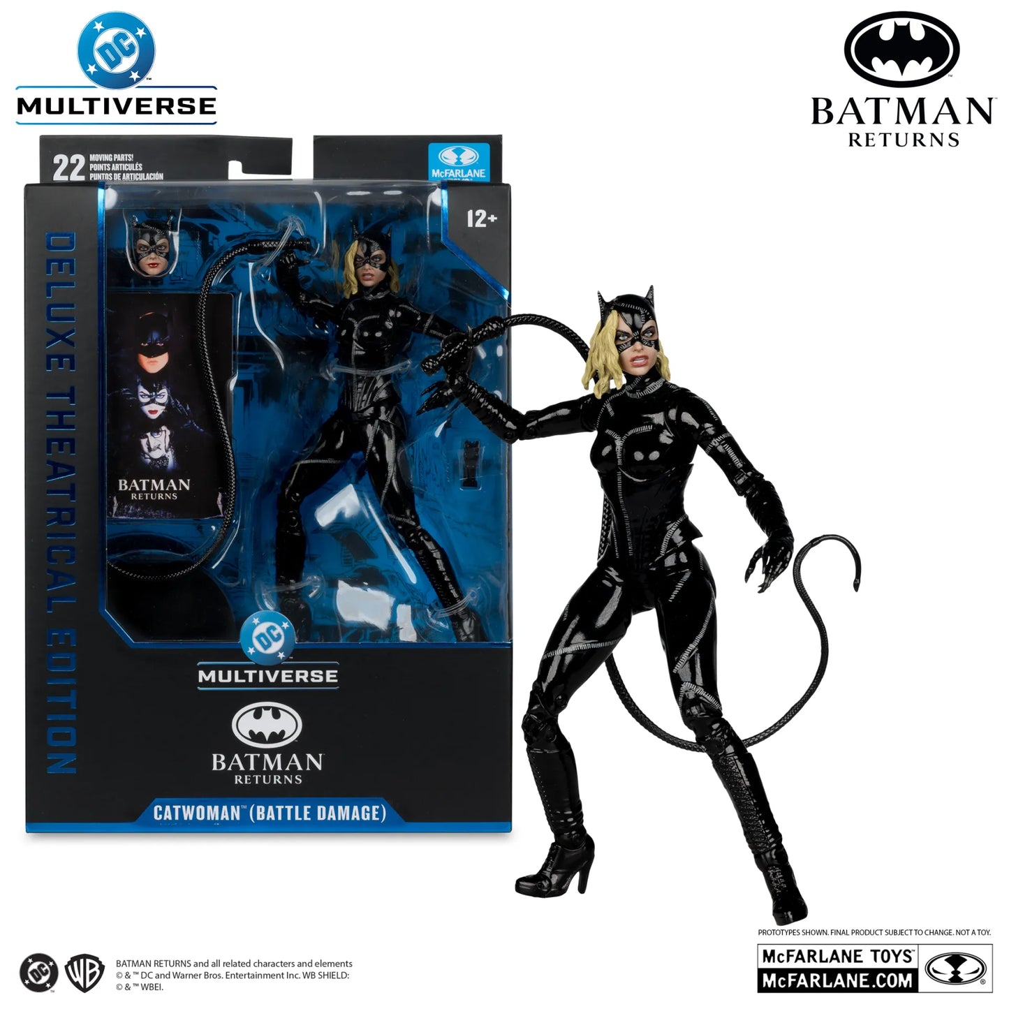 DC THEATRICAL DLX 7INCH WV5 BATTLE DAMAGED CATWOMAN (BATMAN RETURNS) ACTION FIGURE