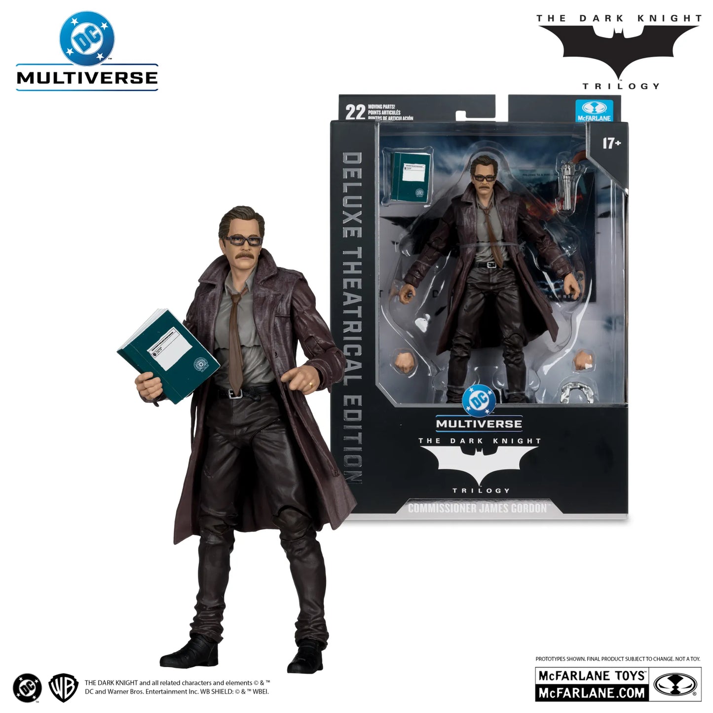 DC THEATRICAL DLX 7INCH WV5 COMMISSIONER GORDON DARK KNIGHT ACTION FIGURE