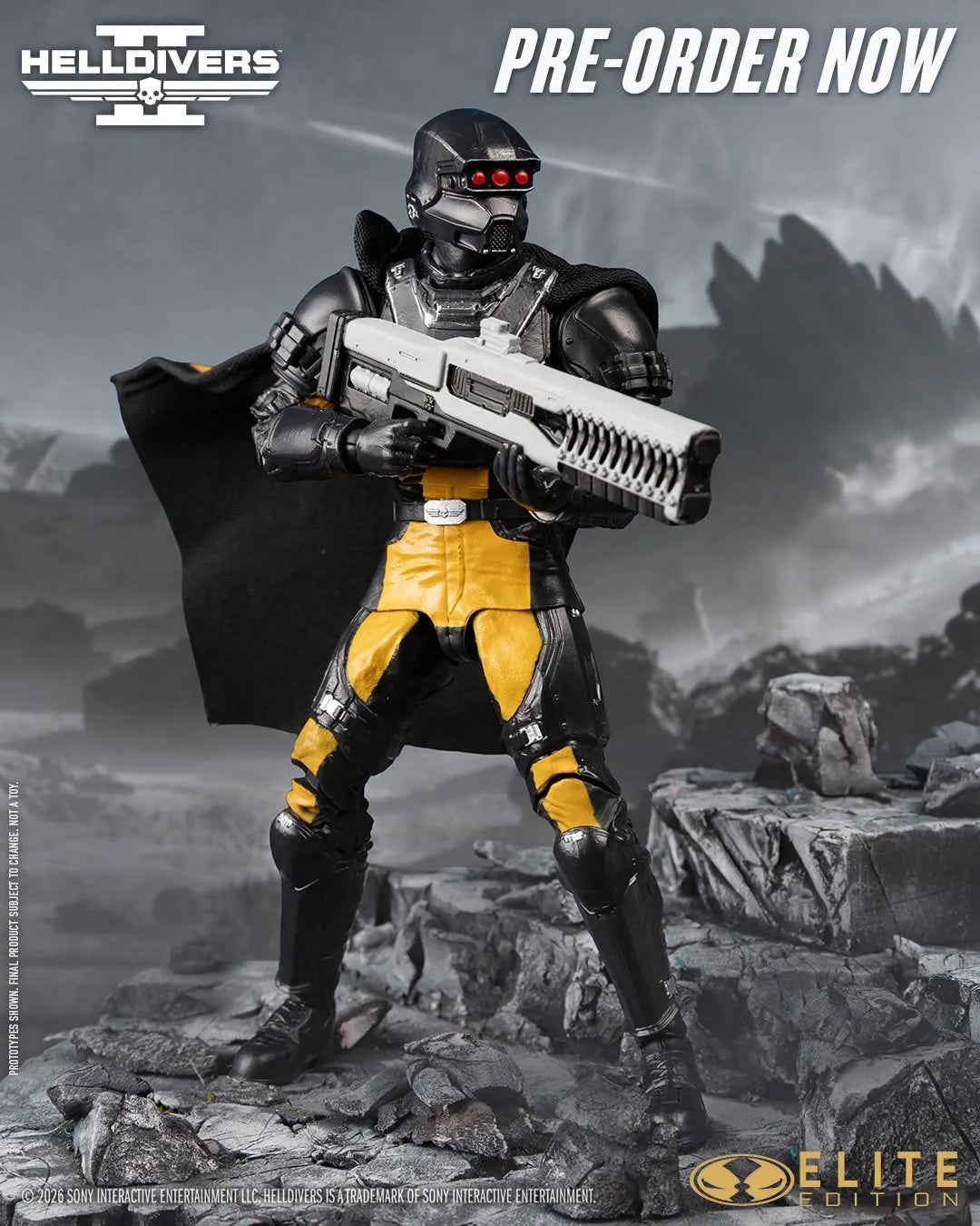 MCFARLANE ELITE ED 7INCH HELLDIVERS 2 SA-04 COMBAT TECHNICIAN ACTION FIGURE