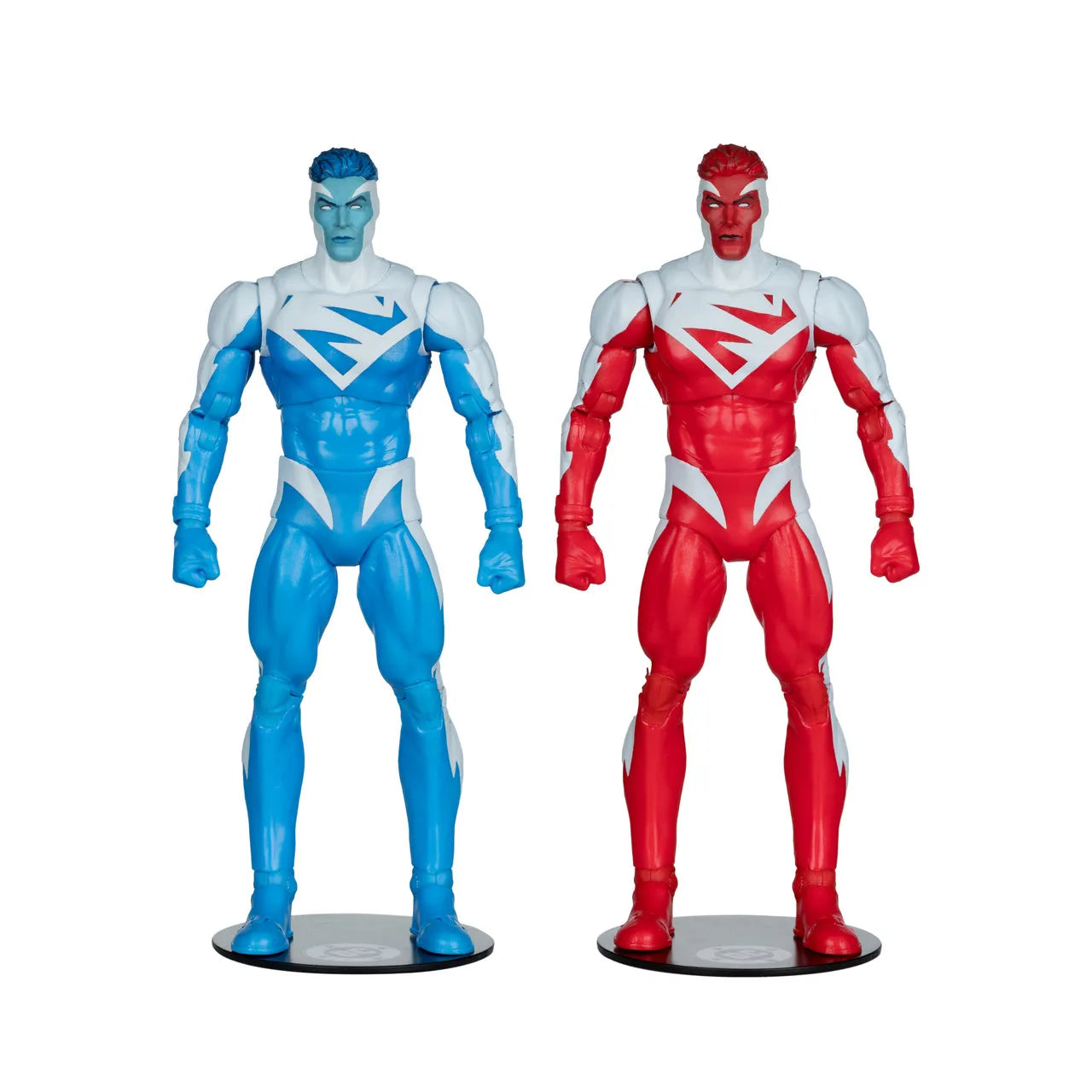 DC MCFARLANE COLLECTOR ED SUPERMAN RED VS SUPERMAN BLUE 2PK ACTION FIGURE