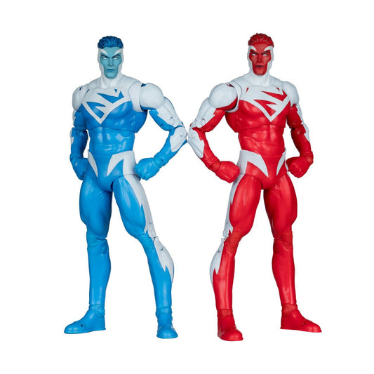 DC MCFARLANE COLLECTOR ED SUPERMAN RED VS SUPERMAN BLUE 2PK ACTION FIGURE
