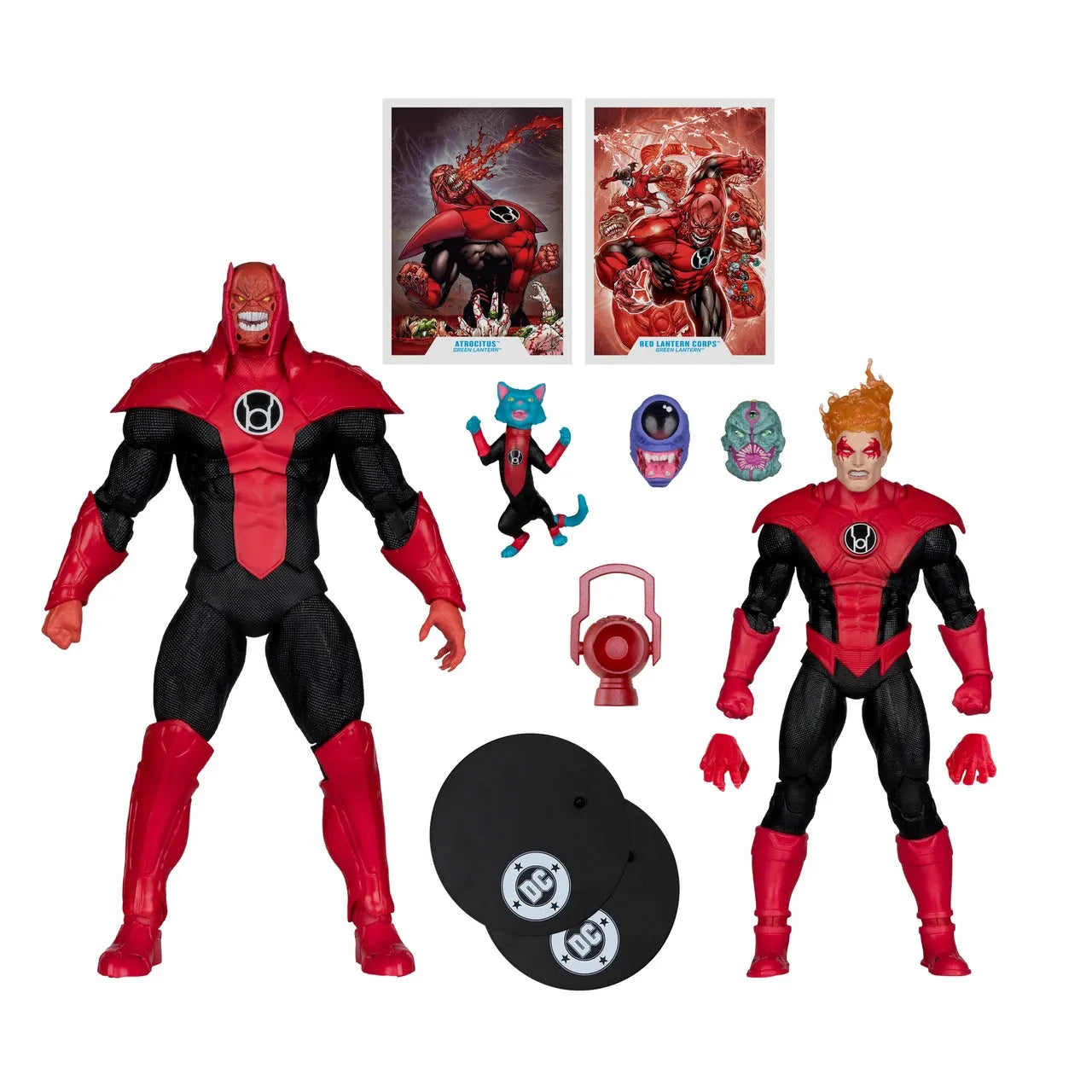 DC MULTIVERSE 7INCH + MEGAFIG ATROCITUS AND RED LANTERN CORPS ACTION FIGURE
