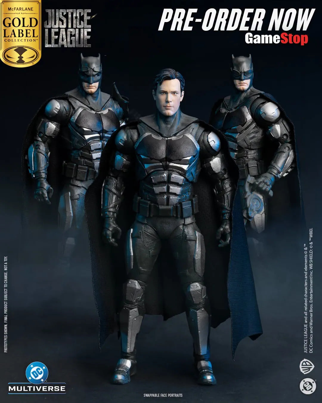 DC THEATRICAL 7INCH BATMAN JUSTICE LEAGUE ACTION FIGURE