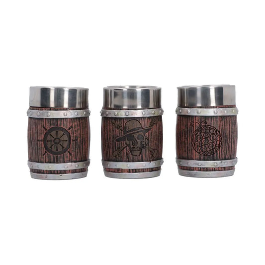 ONE PIECE BARREL SHOT GLASS SET (3)
