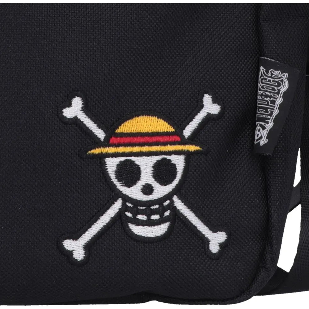 ONE PIECE LUFFY JOLLY ROGER CROSSBODY BAG (BLACK)