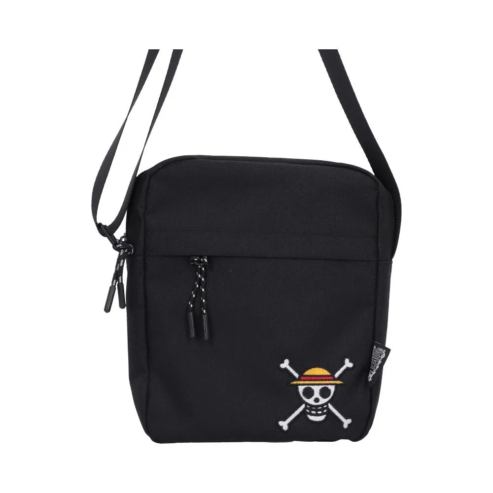 ONE PIECE LUFFY JOLLY ROGER CROSSBODY BAG (BLACK)
