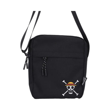 ONE PIECE LUFFY JOLLY ROGER CROSSBODY BAG (BLACK)