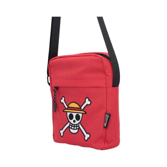 ONE PIECE LUFFY JOLLY ROGER CROSSBODY BAG (RED)