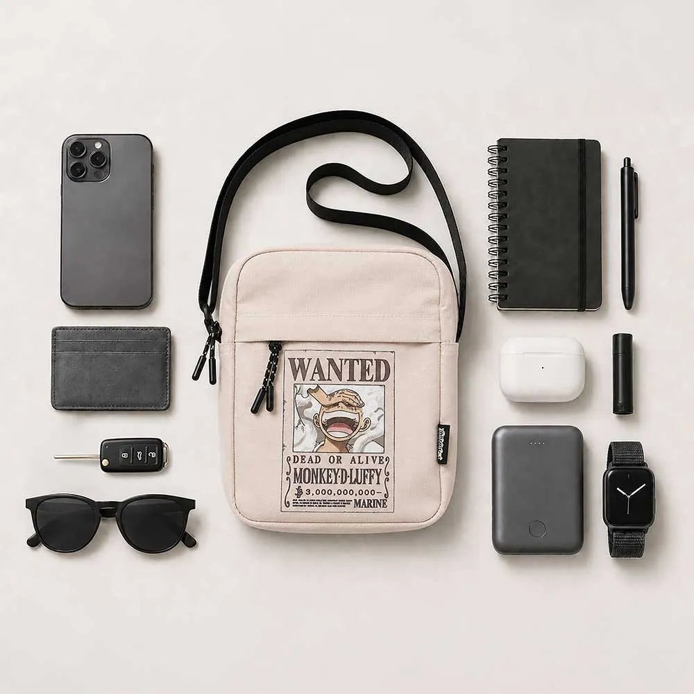 ONE PIECE LUFFY WANTED CROSSBODY BAG