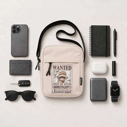 ONE PIECE LUFFY WANTED CROSSBODY BAG