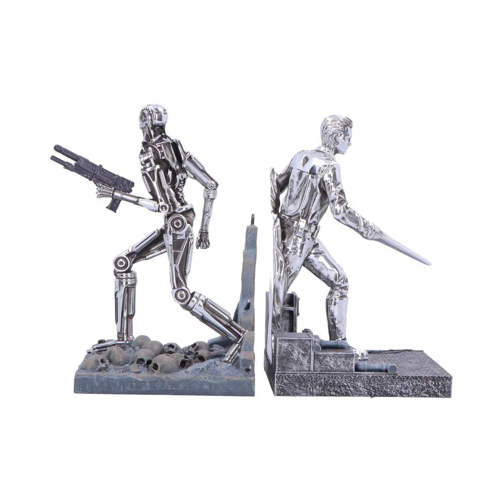TERMINATOR T-1000 VS T-800 BOOKENDS
