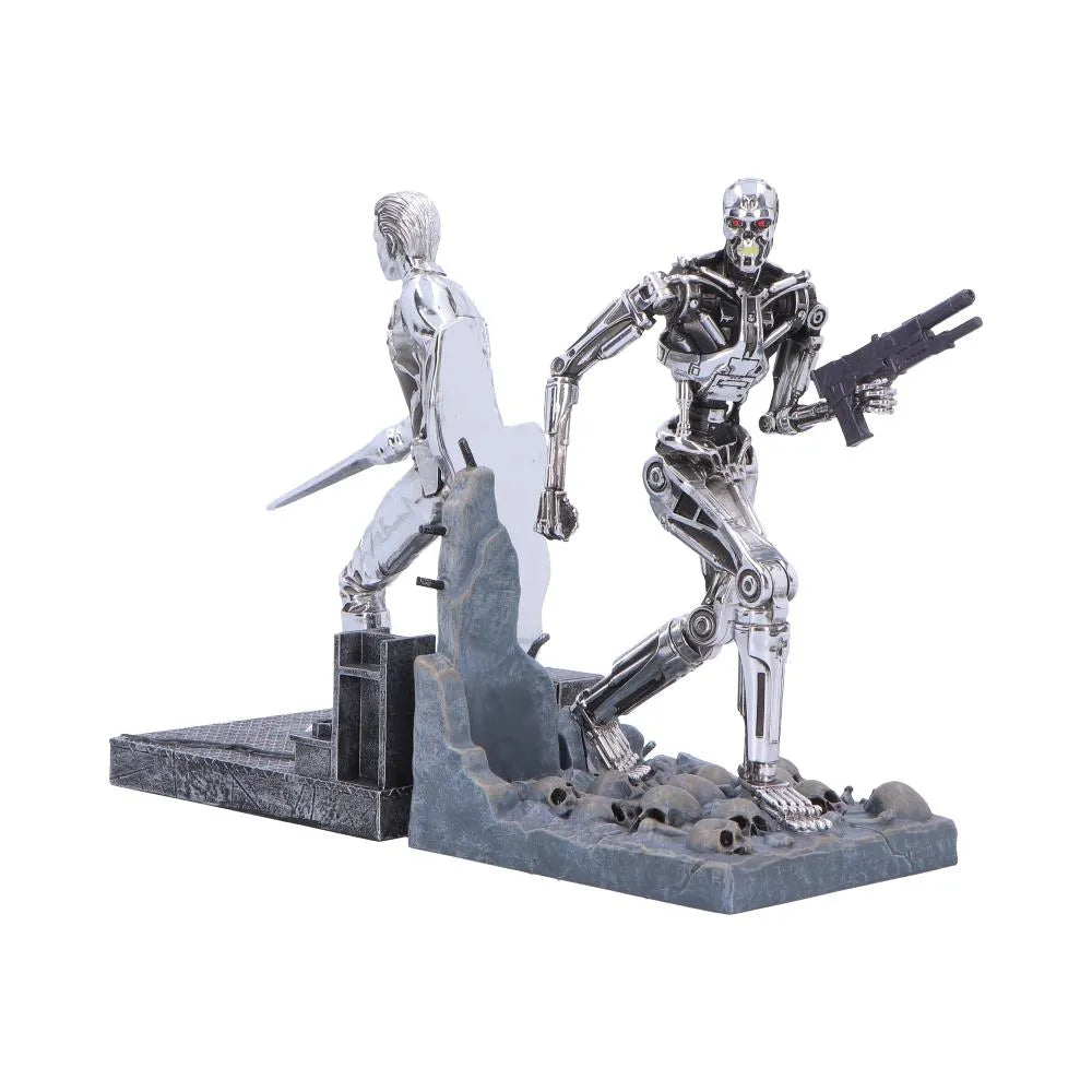 TERMINATOR T-1000 VS T-800 BOOKENDS