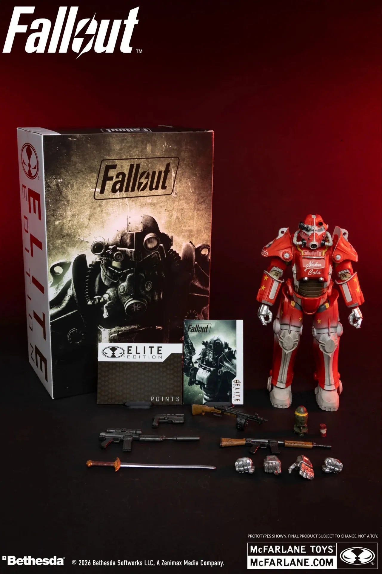 MCFARLANE ELITE EDITION 7INCH FALLOUT 3 REMAST T-45B NUKA COLA ACTION FIGURE