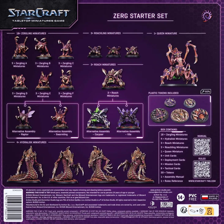 STARCRAFT ZERG STARTER SET