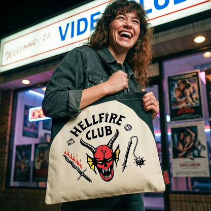 STRANGER THINGS HELLFIRE CLUB TOTE BAG