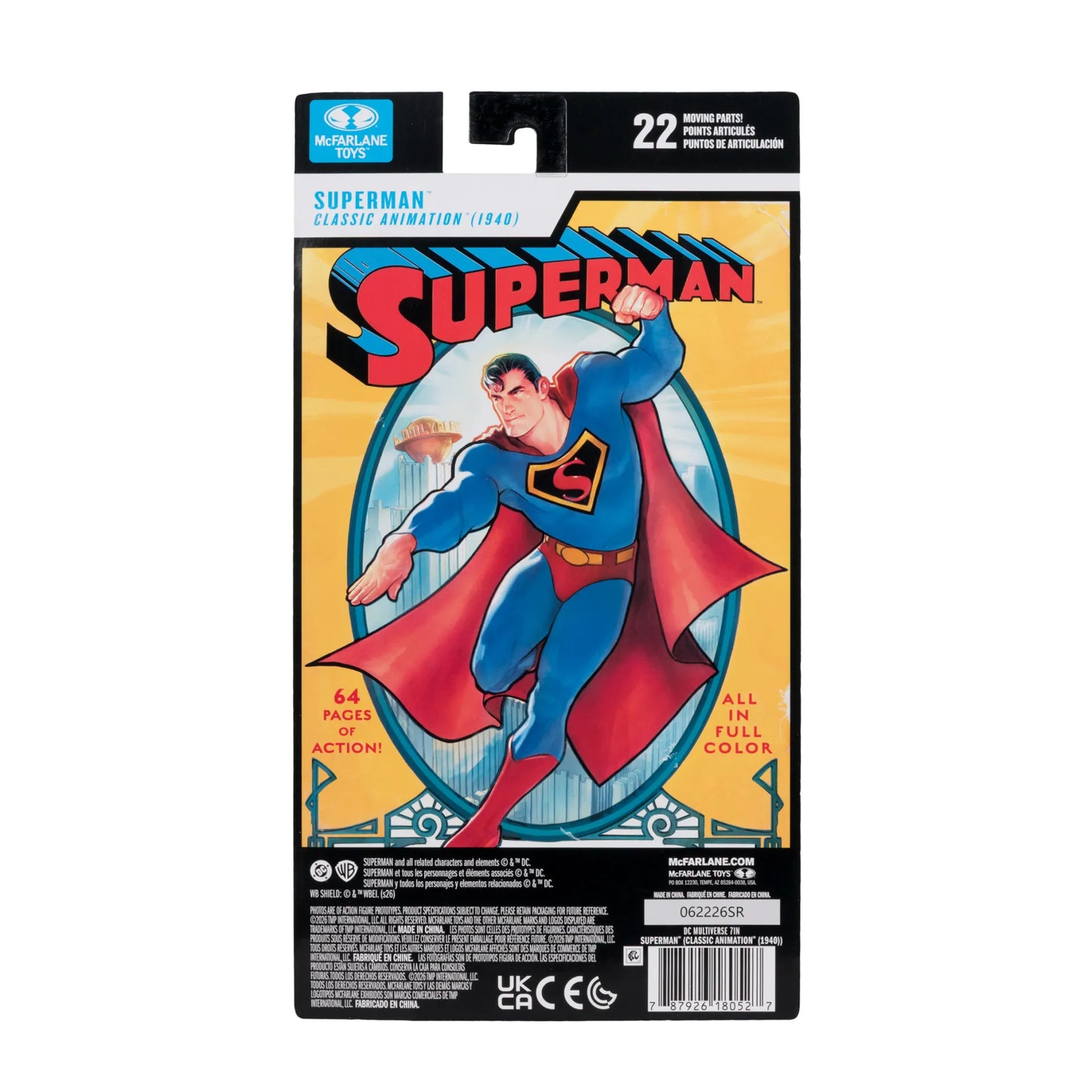 DC MULTIVERSE CLASSIC SUPERMAN 1940 7INCH ACTION FIGURE
