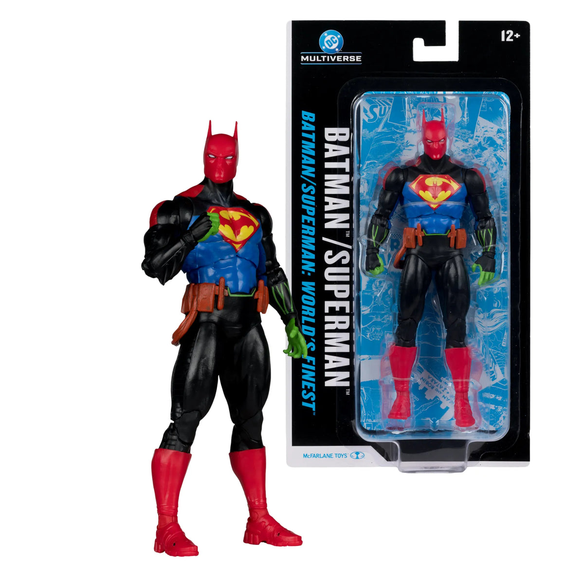 DC MULTIVERSE BATMAN-SUPERMAN WORLD'S FINEST 7INCH ACTION FIGURE