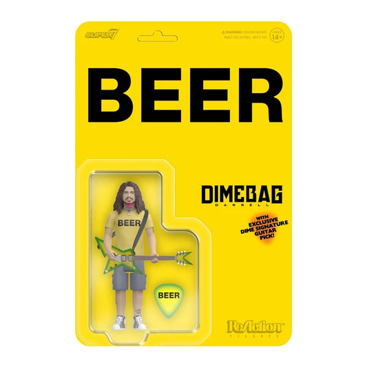 DIMEBAG DARRELL BEER SHIRT REACTION FIGURE