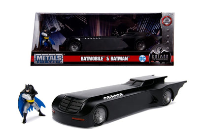 BATMAN ANIMATED SERIES BATMAN & BATMOBILE 1/24 DIE-CAST MODEL