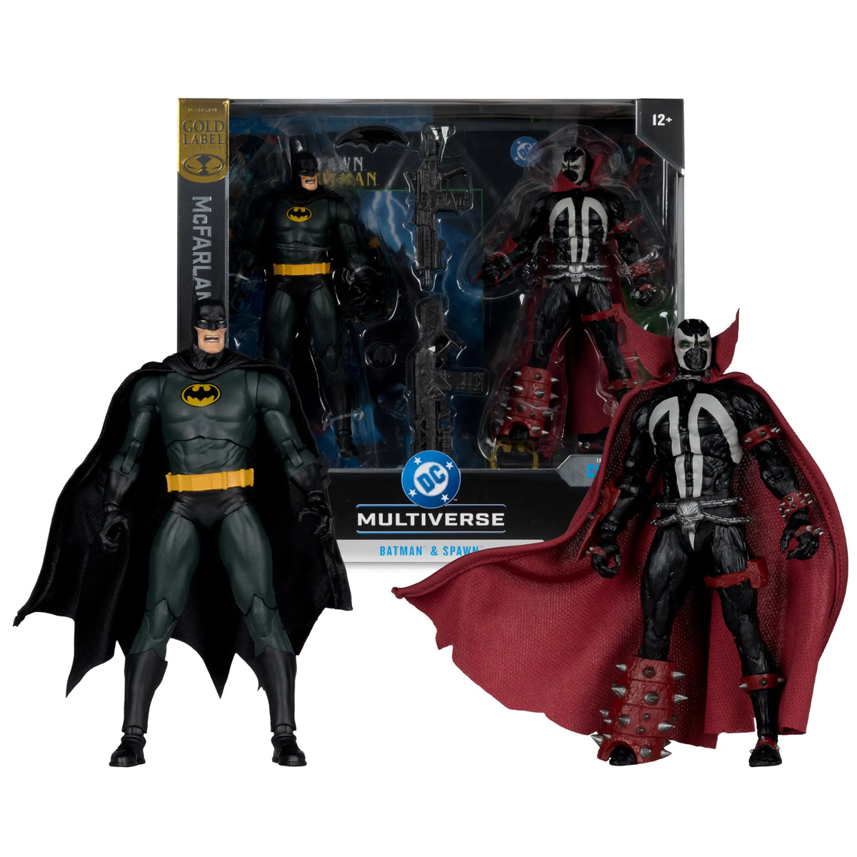 DC MCFARLANE COLL ED BATMAN & SPAWN 2PK ACTION FIGURE