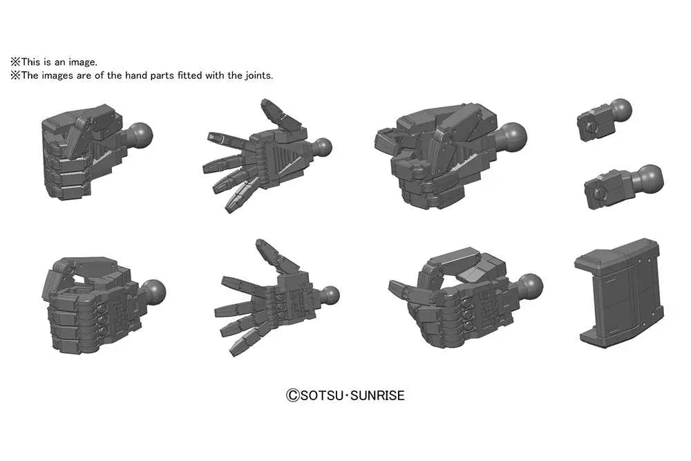 BUILDERS PARTS HD HAND 01 EFSF GREY1/144