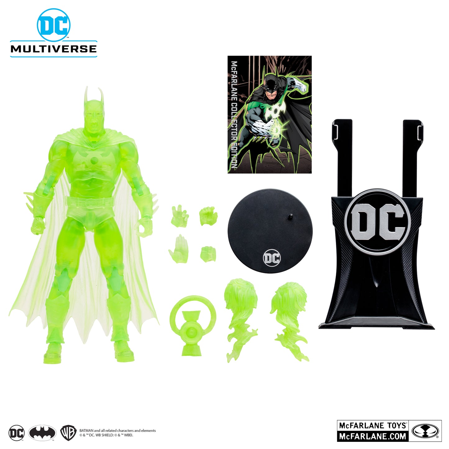 Batman nei panni di Lanterna Verde 18 cm Action figure Mc Farlane Versione Platino