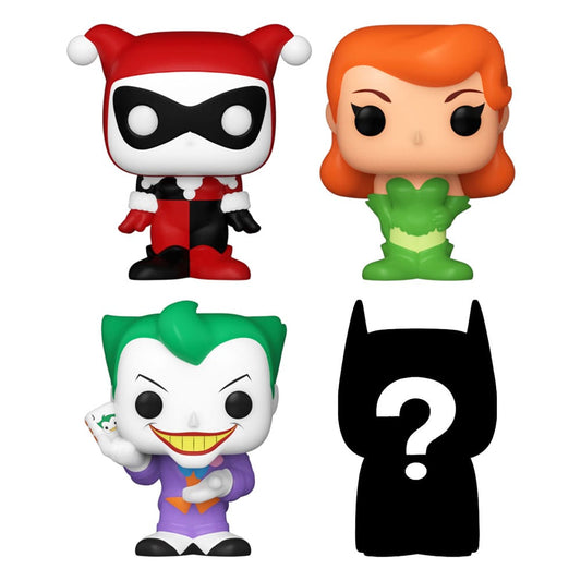 DC Bitty POP Confezione da 4 Harley Quinn Joker 2,5 cm