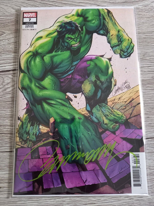 Fumetto Hulk #7 - Autografato dalla superstar dei fumetti J.Scott Campbell