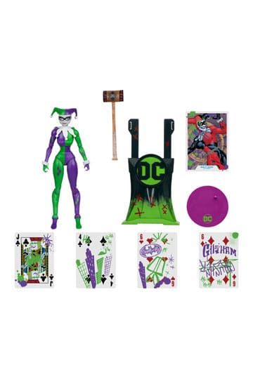 Harley Quinn Jokerizzata DC Multiverse Action Figure Classic(Gold Label) 18 cm