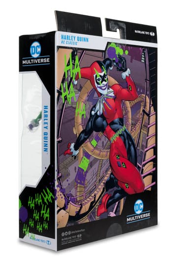 Harley Quinn Jokerizzata DC Multiverse Action Figure Classic(Gold Label) 18 cm